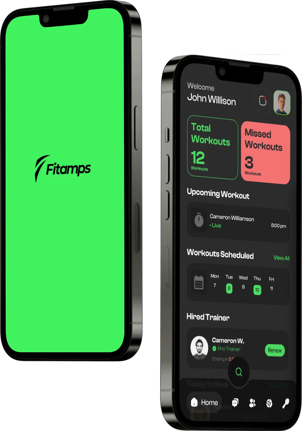 The Fitamps app
